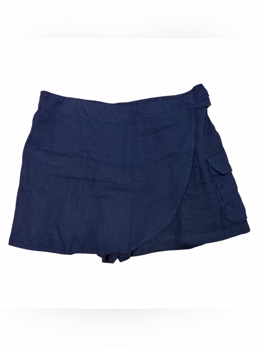 Joie Navy Wrap Skort with side pocket Women’s size Large